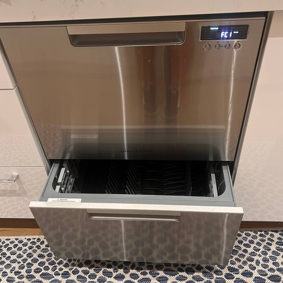 Dishwasher being inspected for drying problems in Fort Myers, FL